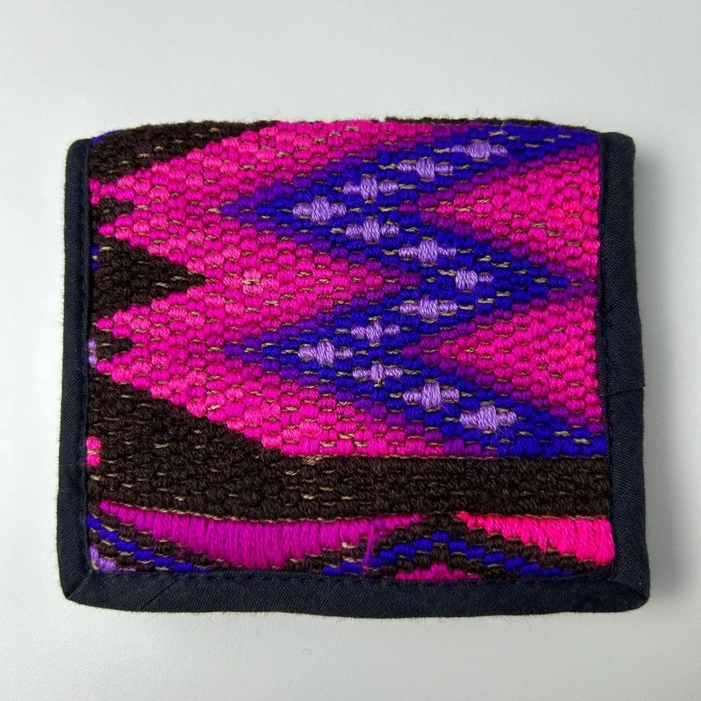 Wallet Guatemala Huipil Hand Made Cotton Money Holder Credit Cards‎ Coin Purse